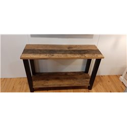 Sidetable old wood 120 cm industrieel