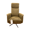 Relax fauteuil Wouter micro leder moss hand bediend