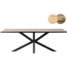 Sardinie tafel rechthoekig met spinpoot 220x98