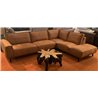 Lounge bank Comfort 300x223 cm microleder cognac